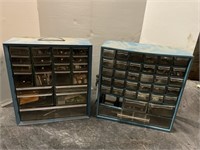 2 Shop organizers with contents