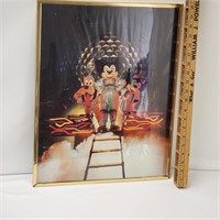 Mickey Minnie Goofy Poster Framed