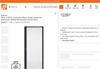 B9175  Andersen LuminAire Retractable Screen Door