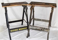 PAIR WORKMATE BENCH & VISE - CONDITION AS SHOWN