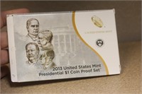 2013 US Presidential $1.00 Coin Proof Set