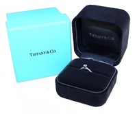 Tiffany & Co. Platinum 1/5 ct VVS Diamond Ring