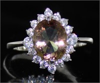 Oval 3.66 ct Zultanite Color Change Ring