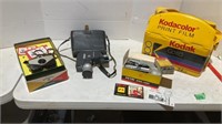 Cameras and Kodak bag