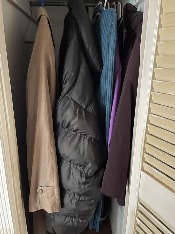 Selection of Jackets and Blue Sweater