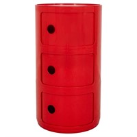 Anna Castelli for Kartell "Componibli" Red Cabinet