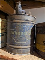 Vintage Wheeling Fuel Can