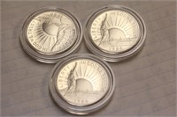 Lot of 3 1986 Liberty Coins
