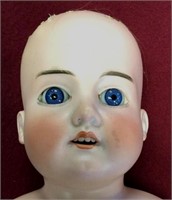 Rare Antique Marseille Bisque Head Doll