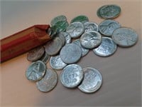 FULL ROLL War Time Pennies  (as shown)
