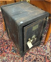Antique Cast Iron Office Safe (W/ Combination)