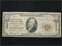 1929 $10 National Bank FR-1801-2