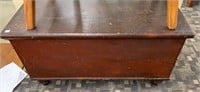 Antique Red Painted Blanket Chest
