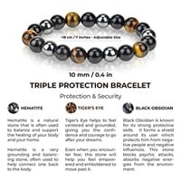 Triple Protection Bracelet - For Protection, Luck