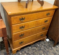 Maple Four Drawer Bachelors Chest