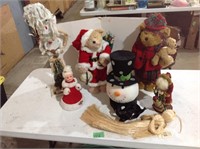 Christmas bears, snowman, other