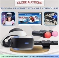 PS 5/4 VR HEADSET + CAM + CONTROLLERS (MSP:$644)