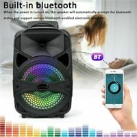 Bluetooth Party Speaker Large Cool Wireless Portab