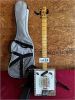 Tom Hiles Handmade Cigar Box Guitar With Case