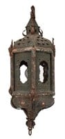 Venetian Style Painted and Patinated Lantern