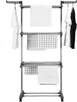 Foldable 3 Tiers Stainless Steel Clothes Airer