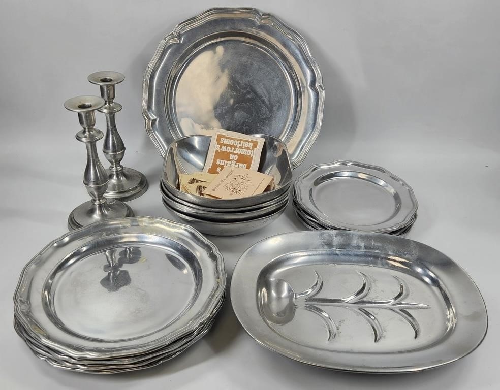 ASSORTED LOT OF VINTAGE WILTON PEWTER