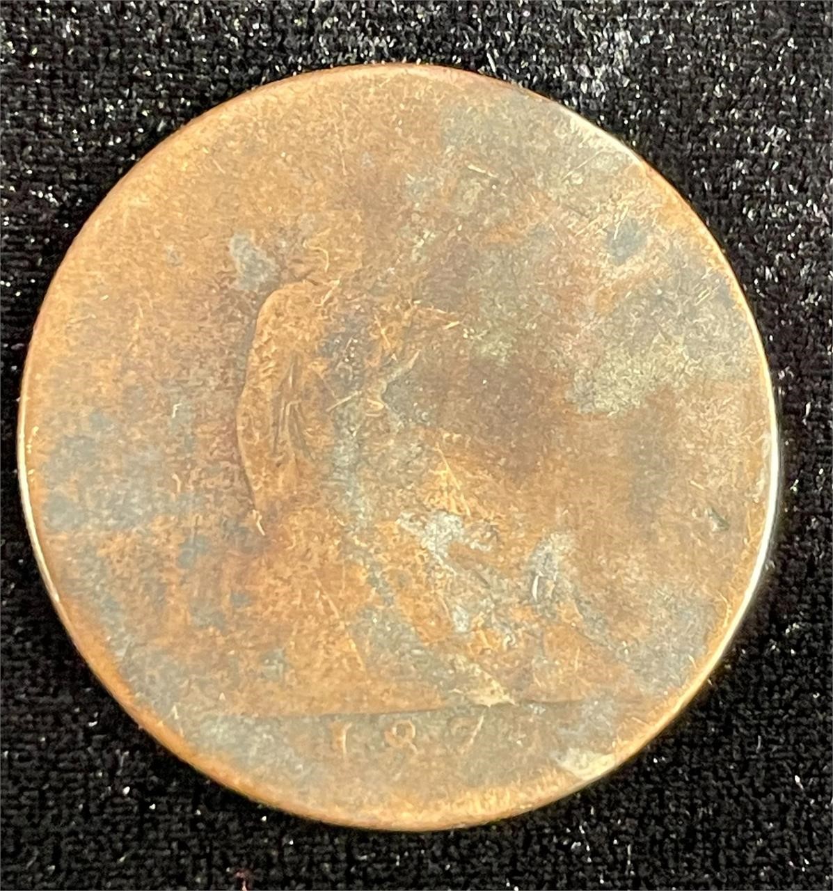 United Kingdom Bronze Brown Color 1800's