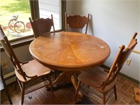 Oak table 4 chair