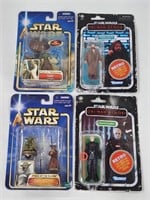 4) STAR WARS ACTION FIGURES NEW IN PACKAGE