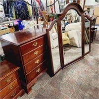 Tell City Dresser with Mirror, Armoire