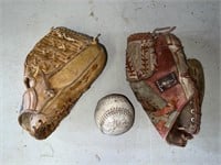 General baseball mitt, All star mitt, & baseball