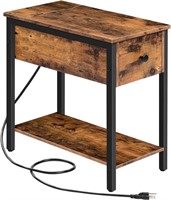 Side Table with Charging Station, Narrow End