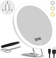 30X Magnifying Mirror with Light