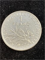 French 1 Franc 1977