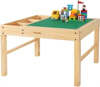 2 in 1 Kids Activity Table Compatible with Lego