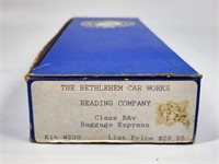 BETHLEHEM CAR WORKS READING CO BAGGAGE UNUSED