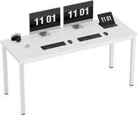 B2374  Simple Style 63 Desk White Metal Frame
