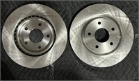FM247 2PCS Front Geomet Disc Brake Rotors Kit Fit