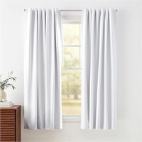 Room Darkening Blackout Window Curtains with Back
