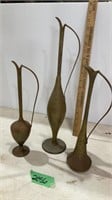 Brass vase pitchers