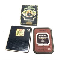 Vintage Cigarette Tin Bundle Lot