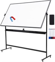 DexBoard 72"x40" Magnetic Mobile Whiteboard