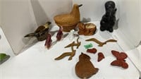 Assorted animal figurines & decor.