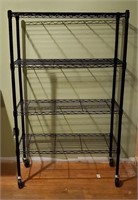 Black Metal Storage Shelf