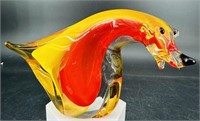 Vibrant Murano Glass Dog Paperweight