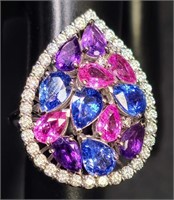 18k Sapphire & Diamond Ring by Roberto Coin