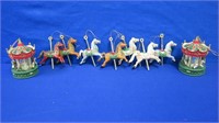 Horses & Carousels Christmas Ornaments Plastic