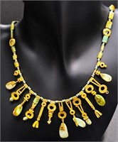 Antique Judith Kaufman Handmade 18k Gold Necklace
