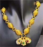 18k Gold Link Necklace by Cassis