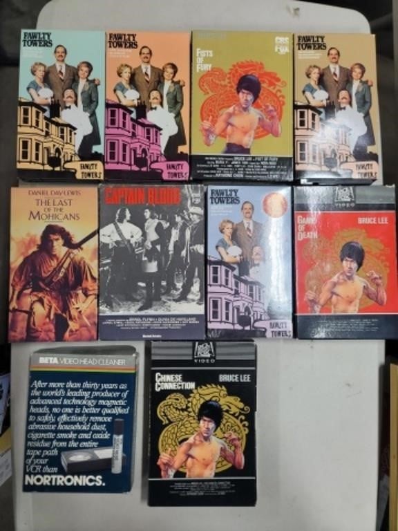 Bruce Lee + More Movie VHS Tapes